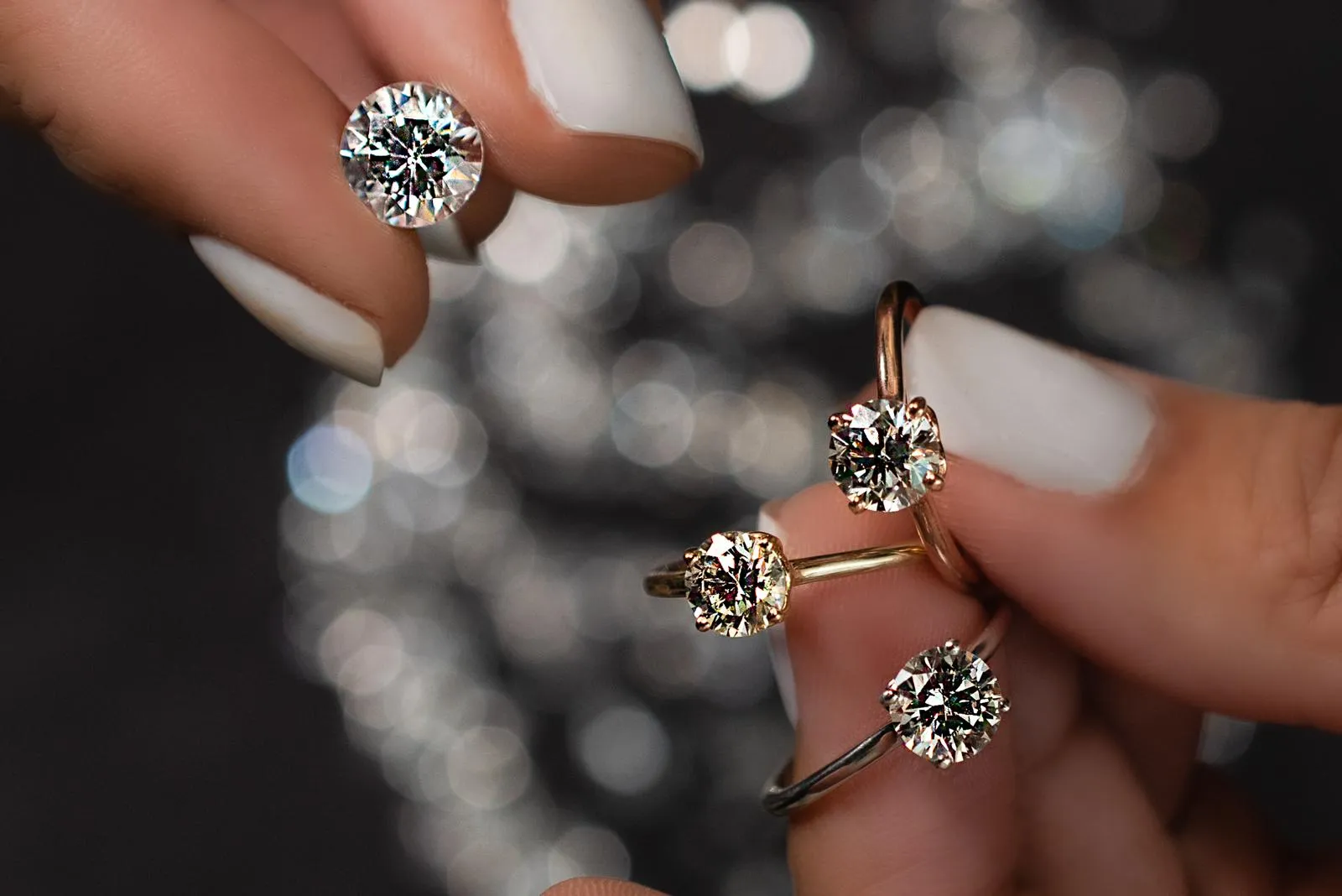 1 carat Lab Grown Diamond Solitaire Ring