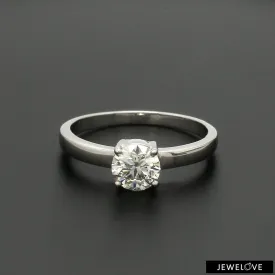 1-Carat Lab Grown Solitaire Platinum Engagement Ring JL PT LG G 1269-B