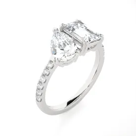 3 ctw Multi-Shape Lab Grown Diamond Ring