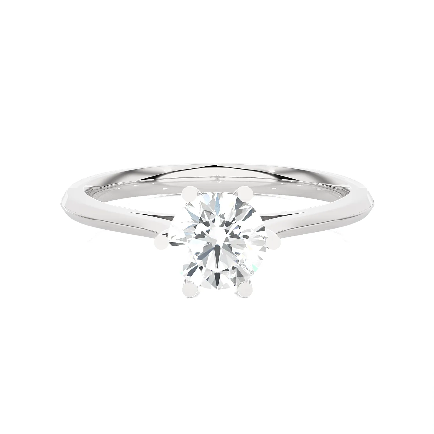 3/4 ctw Round Lab Grown Diamond Solitaire Engagement Ring