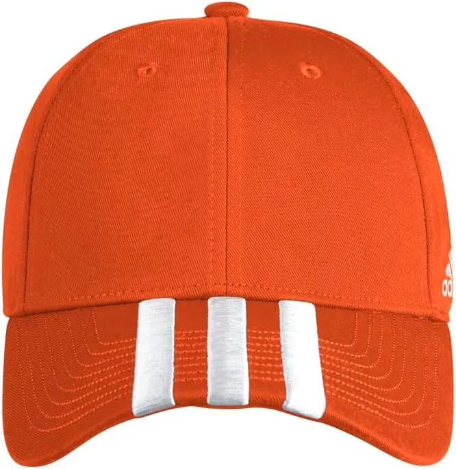 adidas Mens 3 Stripe Adjustable Cap - Orange - Size OSFM