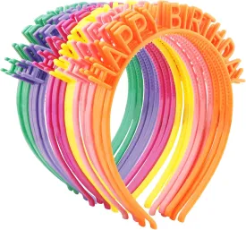 Aprince 18PCS Birthday Headband for Women Happy Birthday Headband and Crown Candy Headband Happy Birthday Hat Its My Birthday Headband Happy Birthday Tiara for Women Birthday Party Accessories