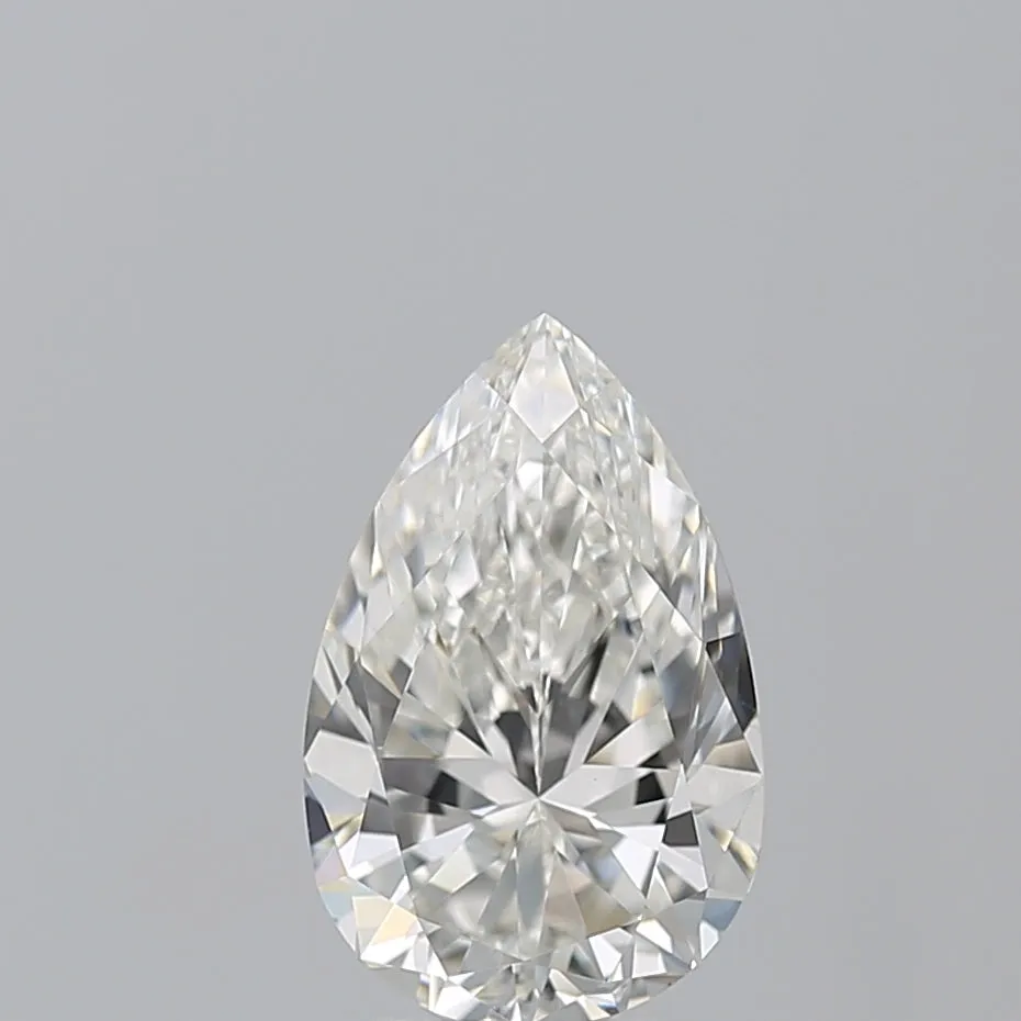 Beauvince Reem Pear Shape 3 Stone Engagement Ring (3.01 ct HVS1 GIA Diamond)