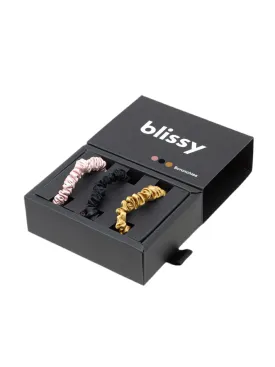 Blissy Skinny Silk Scrunchie 3-Pack