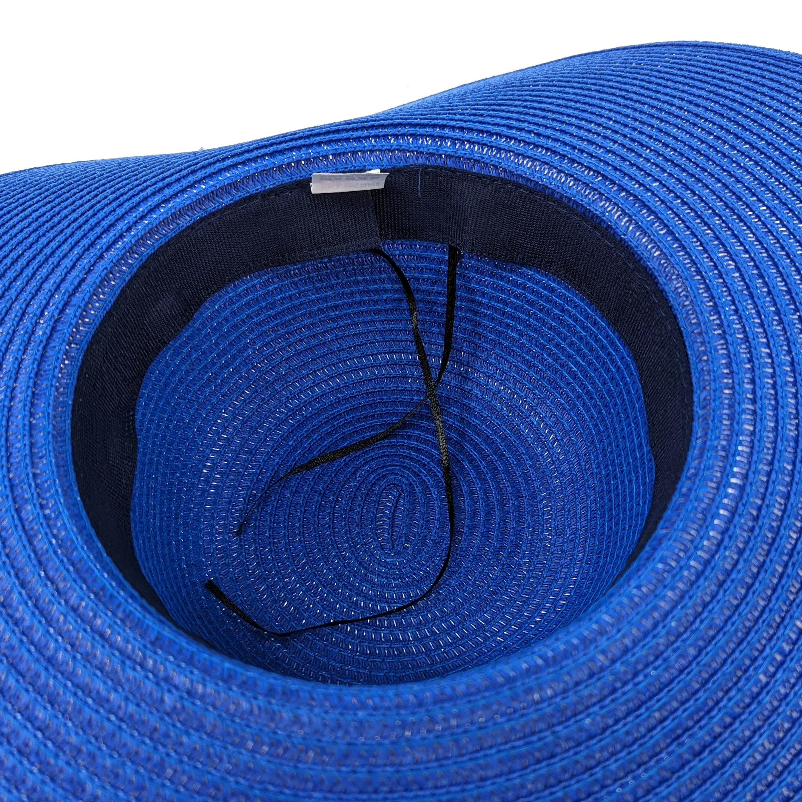 Bright and Bold Wide Brim Foldable Hat - Azure Blue
