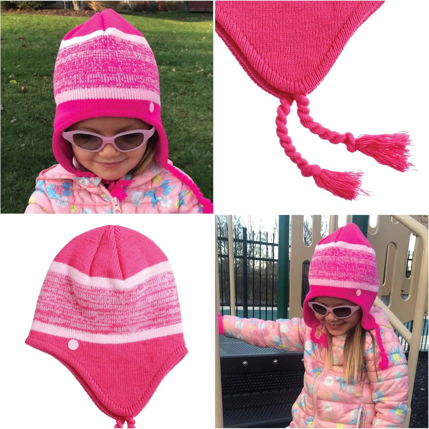 C9 Champion Kids' Peruvian Hat with Ear Flaps and Fleece Lining