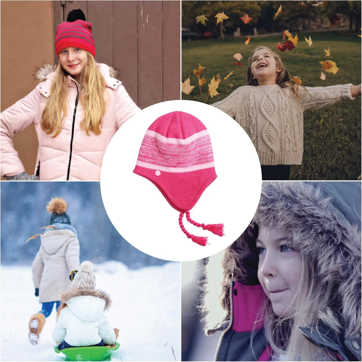 C9 Champion Kids' Peruvian Hat with Ear Flaps and Fleece Lining