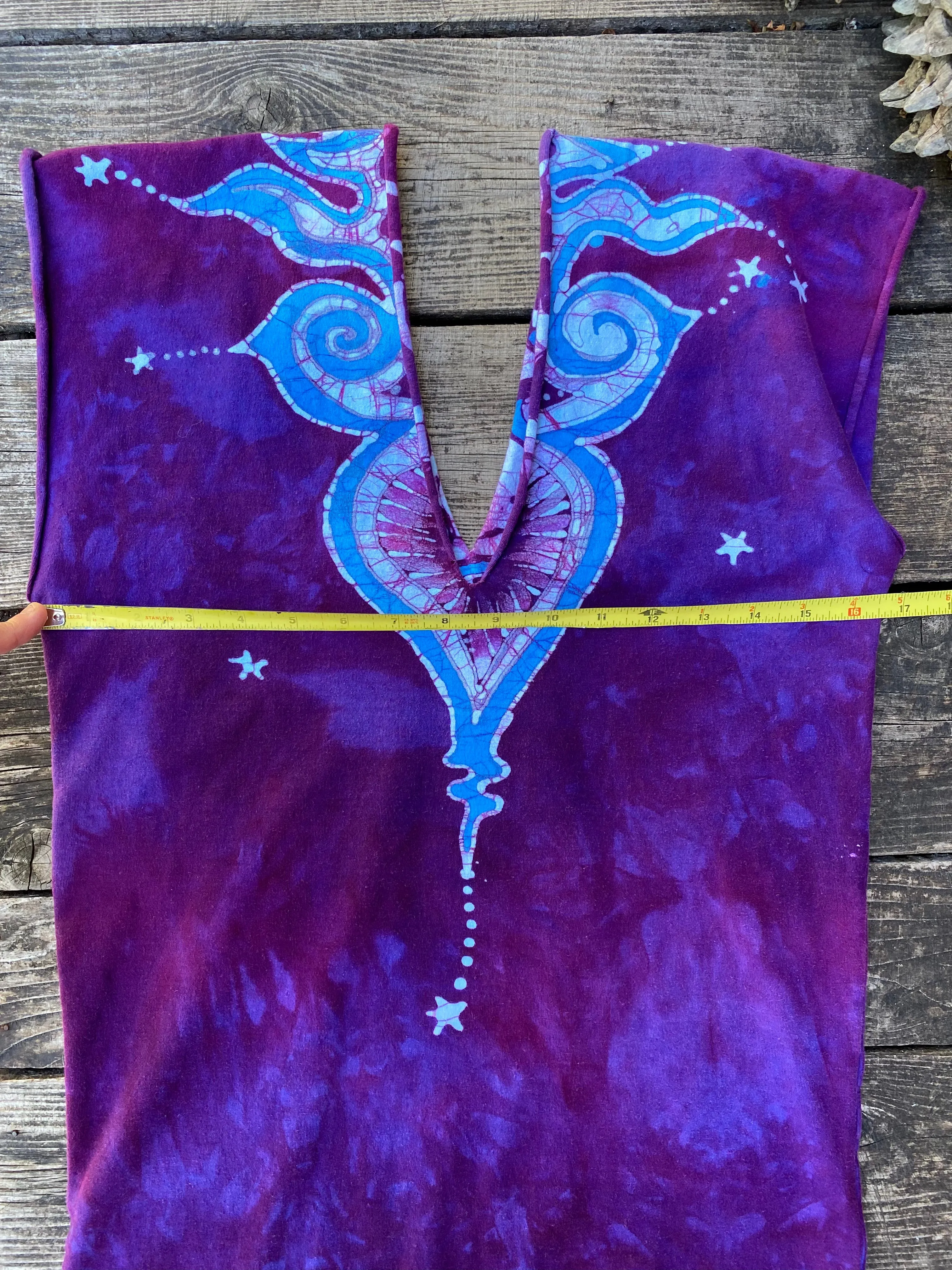 Cosmic Purple Stretchy Hemp Tube Dress