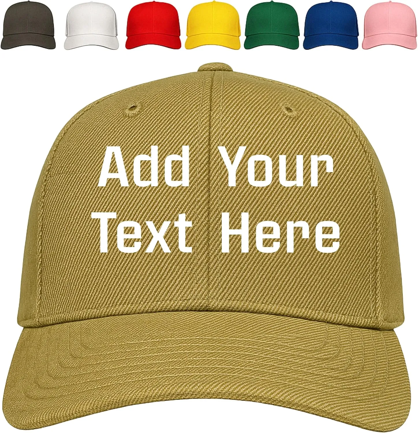 Custom Hats, Custom Caps, Embroidery Hats with Your Text Here, Personalized Baseball Cap with Your Text