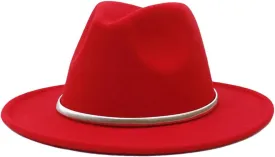 Dcvmvmn Women and Men Fedora Hat Spring Silver Chain Jazz Hat Winter Unisex Hat Light Winter Hat