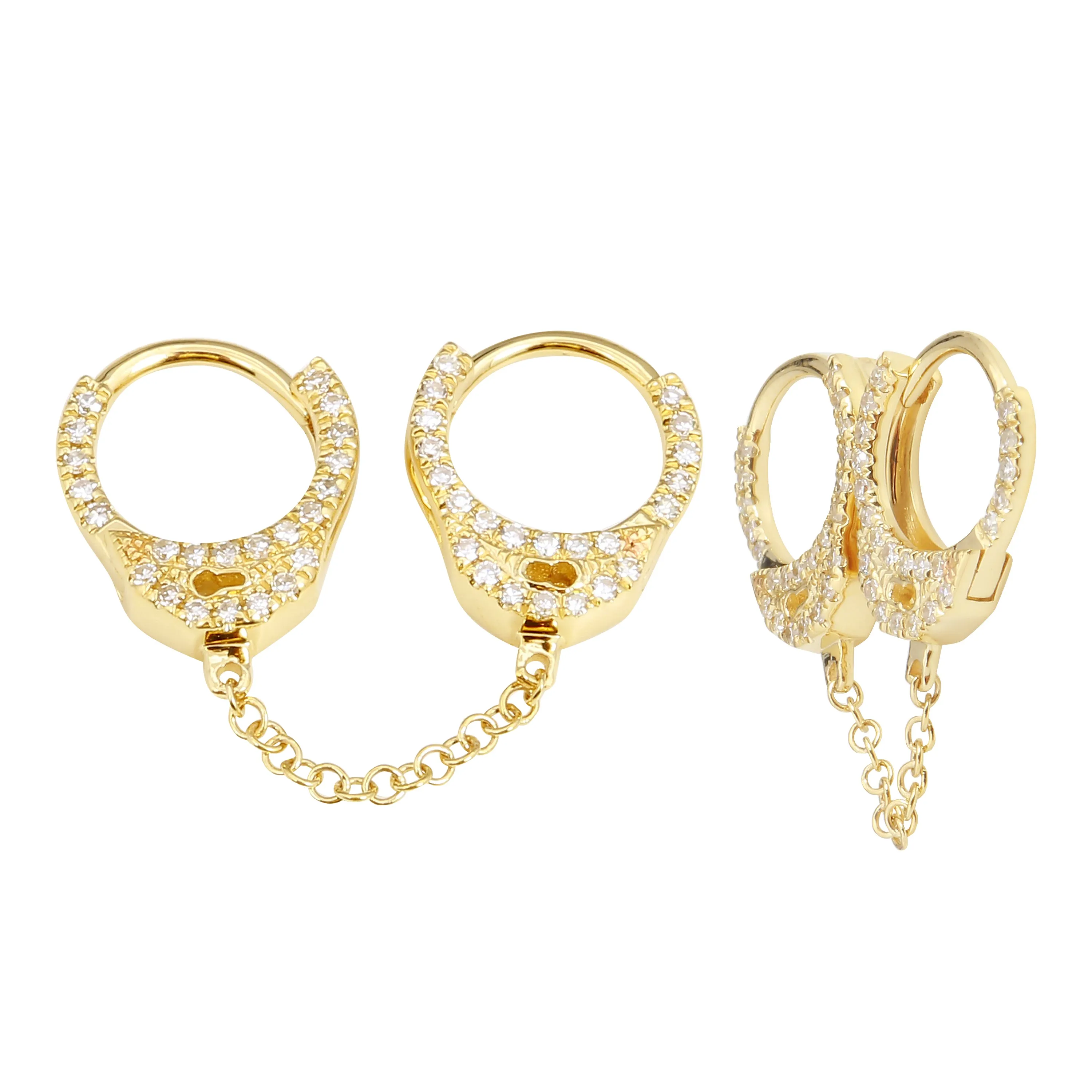 Double Handcuff Earring
