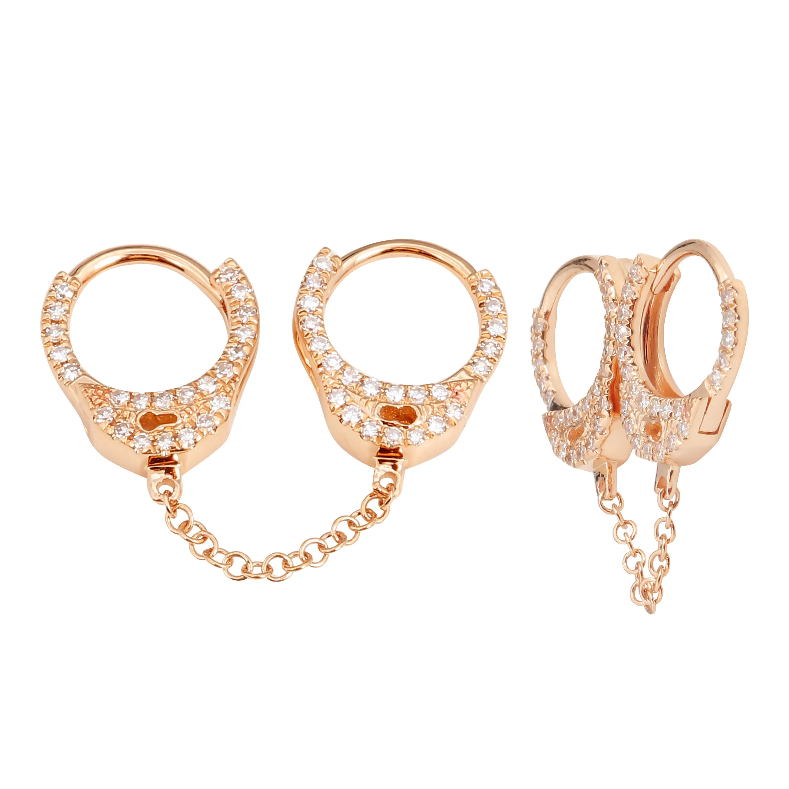 Double Handcuff Earring