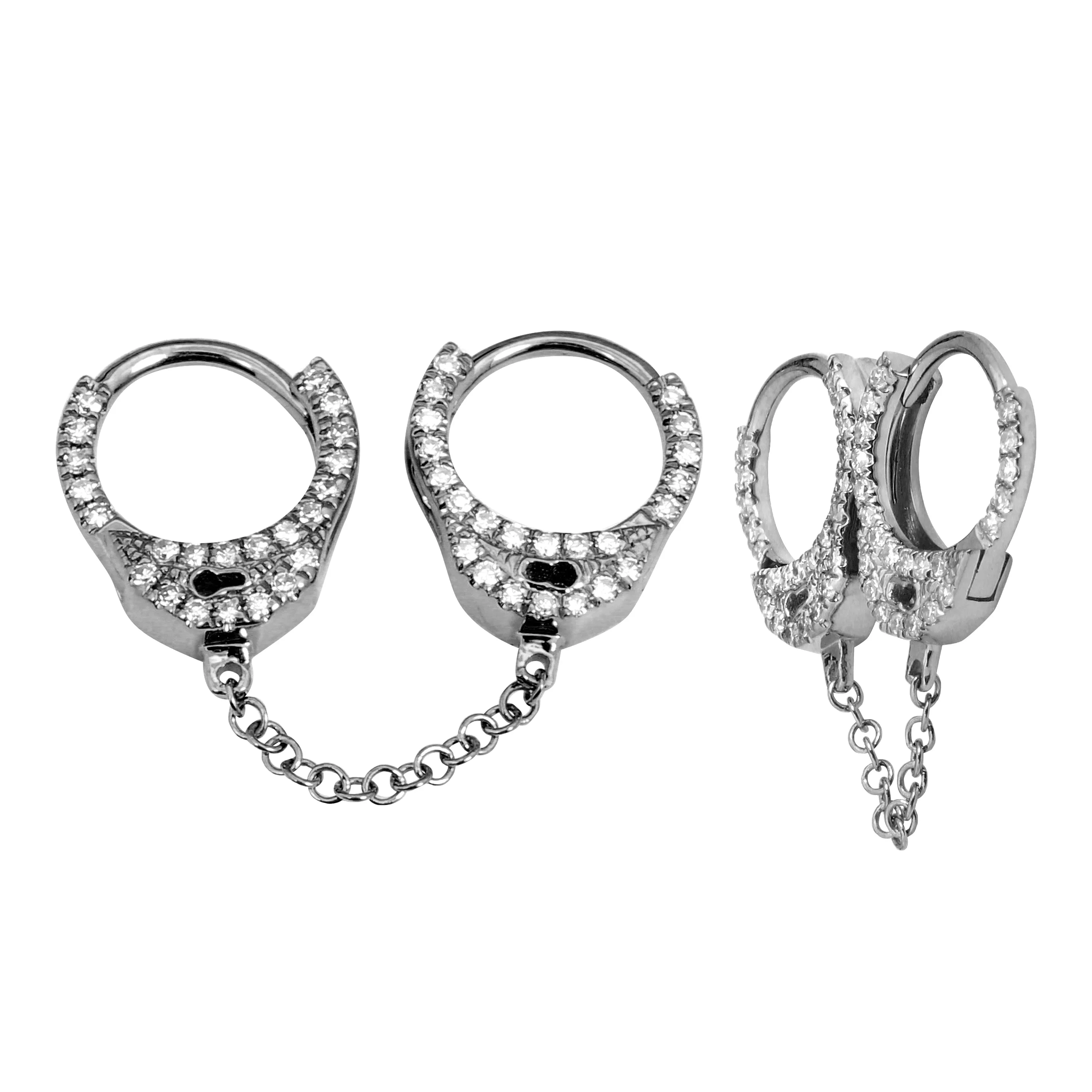 Double Handcuff Earring