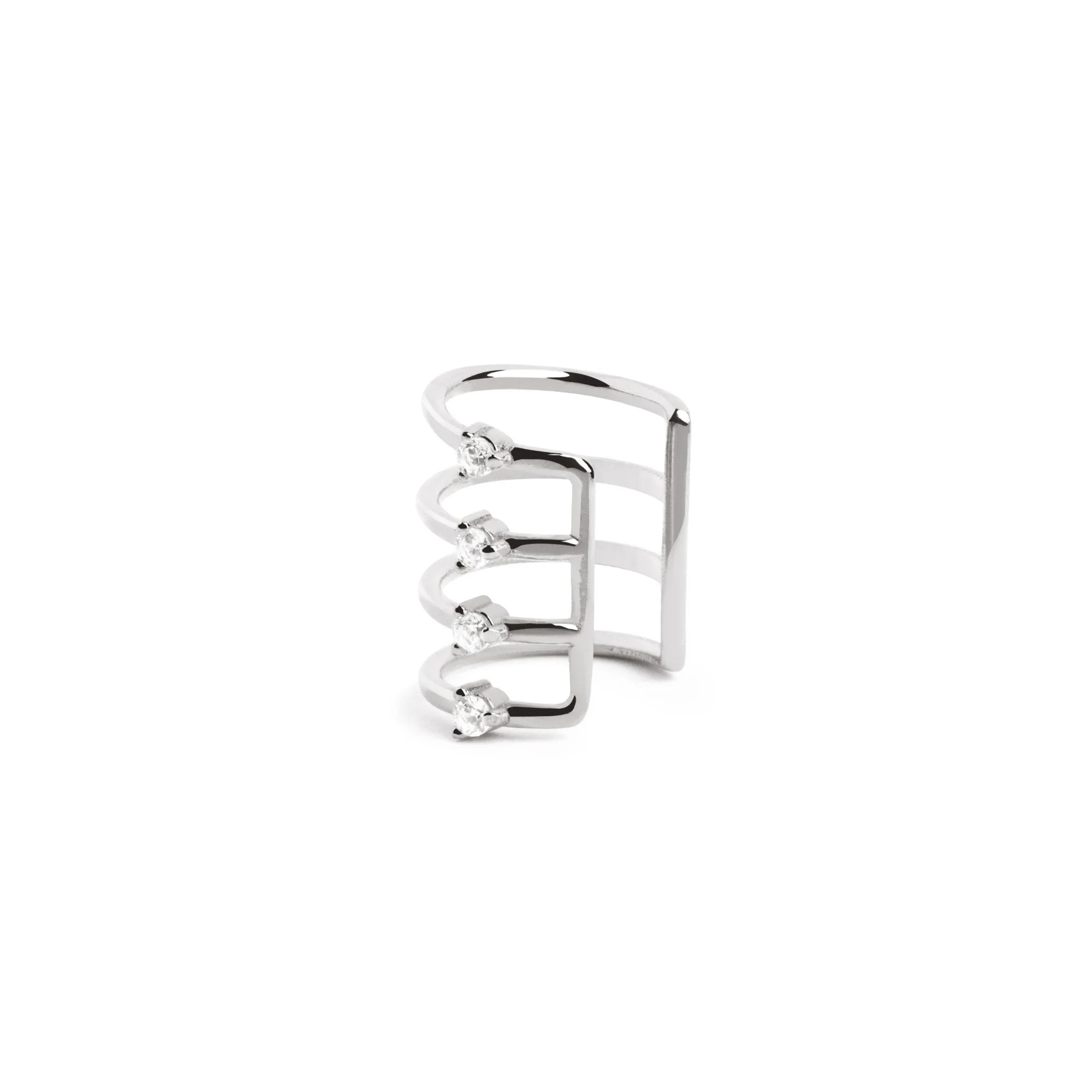 Ear Cuff Cali Silver Single Earring
