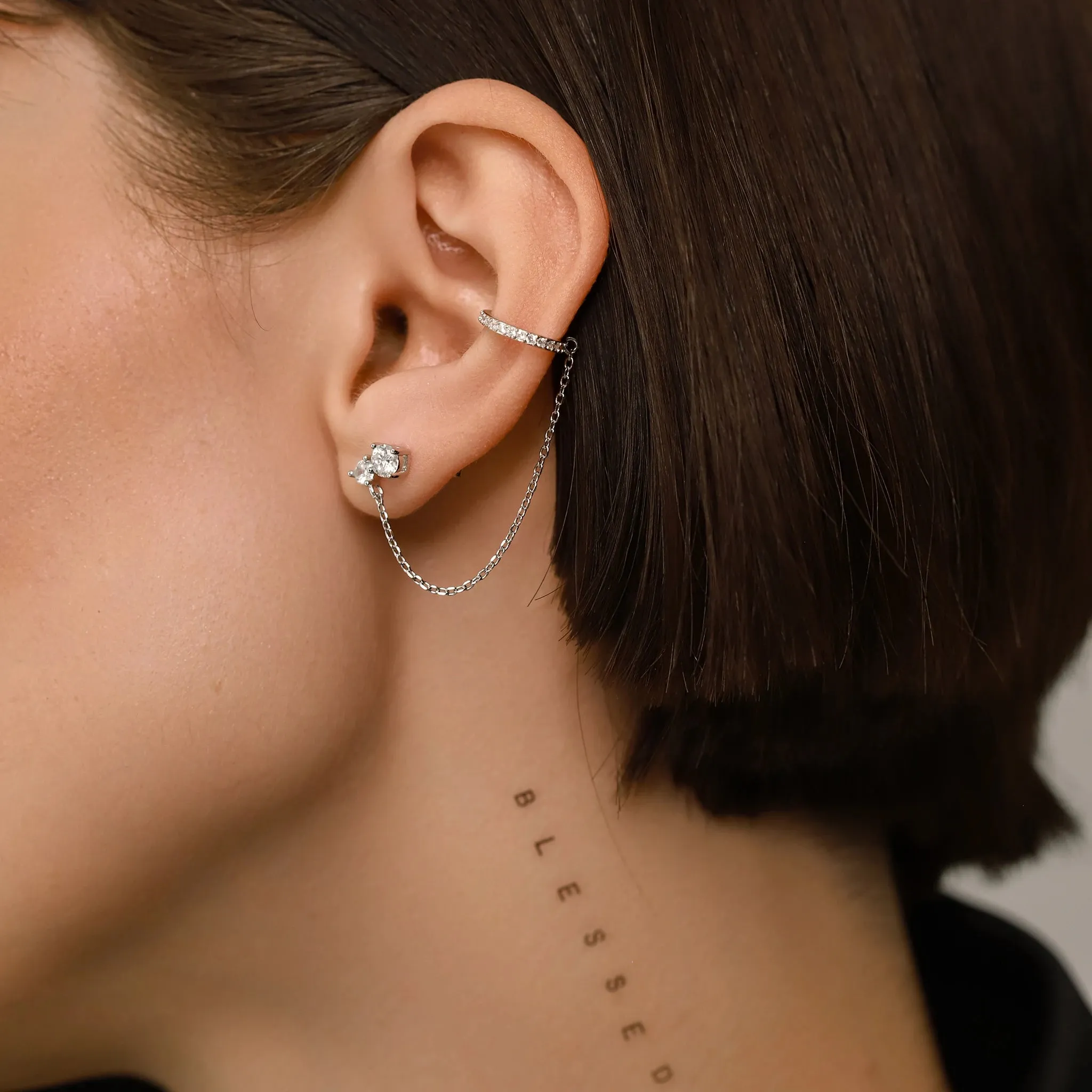 EAR CUFF WITH CHAIN SET