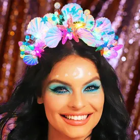 EARENT Mermaid Crown Seashell Headband Starfish Tiara For Women