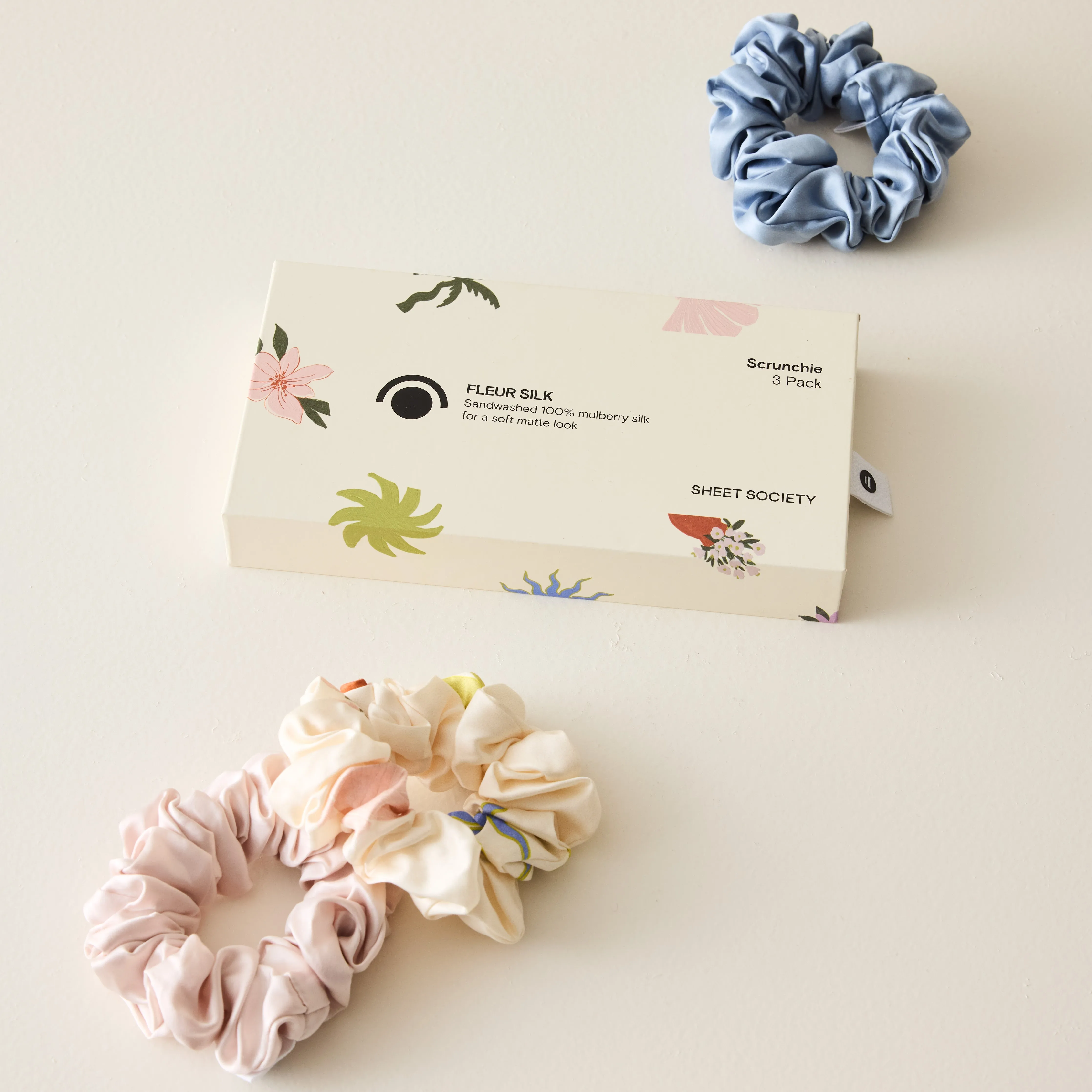 Fleur Silk - Dahlia Scrunchie Pack