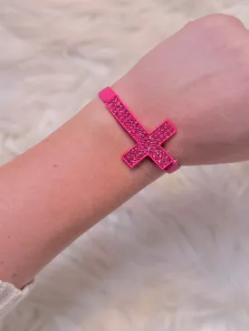 Fuchsia in Faith Sparkling Cinch Bracelet