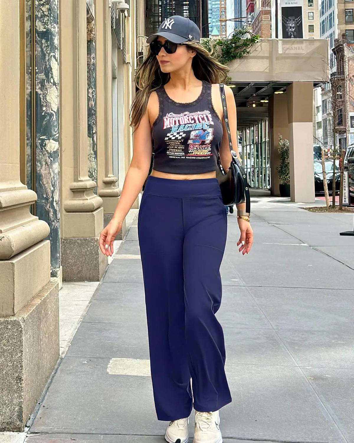 G4Free Yoga Pants Women Wide Leg Pants with Pockets High Waist Stretch Dress Casual Sweatpants Petite/Regular/Tall