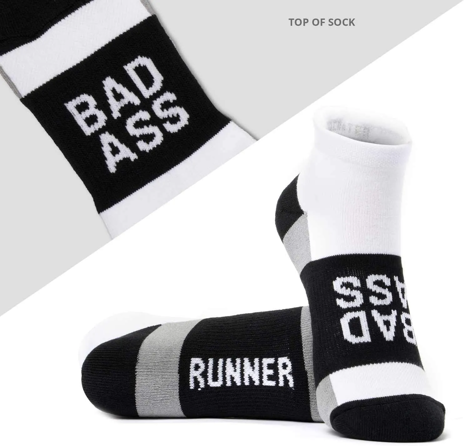 Gone For a Run Inspirational Ankle Socks for Women - Affirmation - Fun Running Socks - Runners Gifts & Motivation