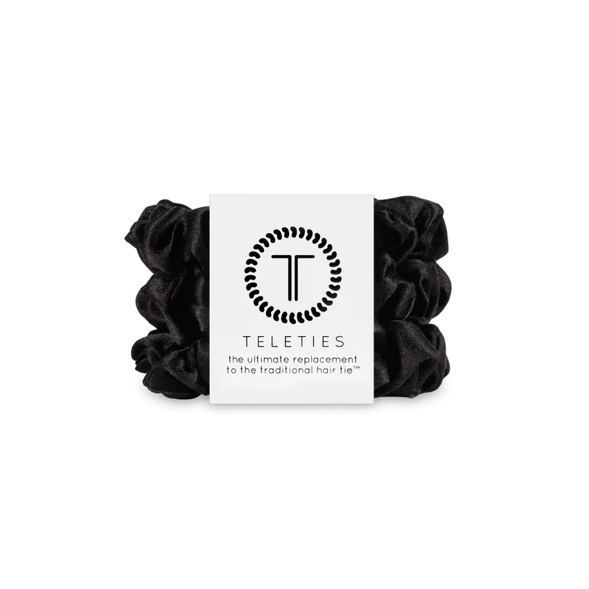Jet Black Scrunchies Small