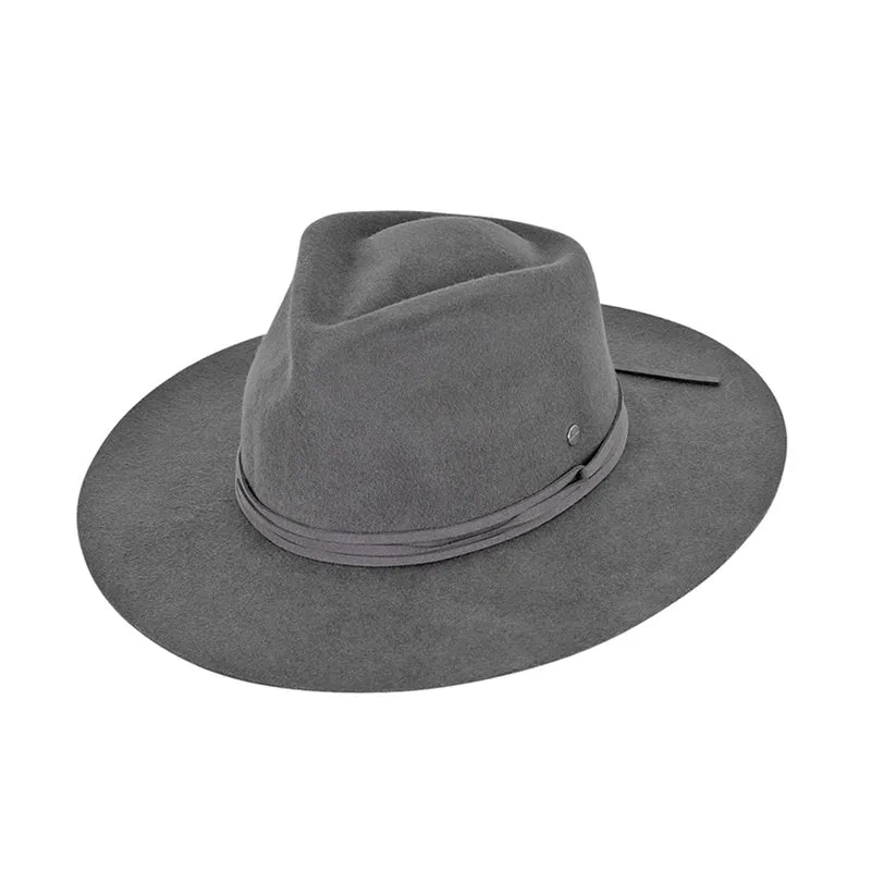 Kooringal Alice Wide Brim Fedora - Charcoal