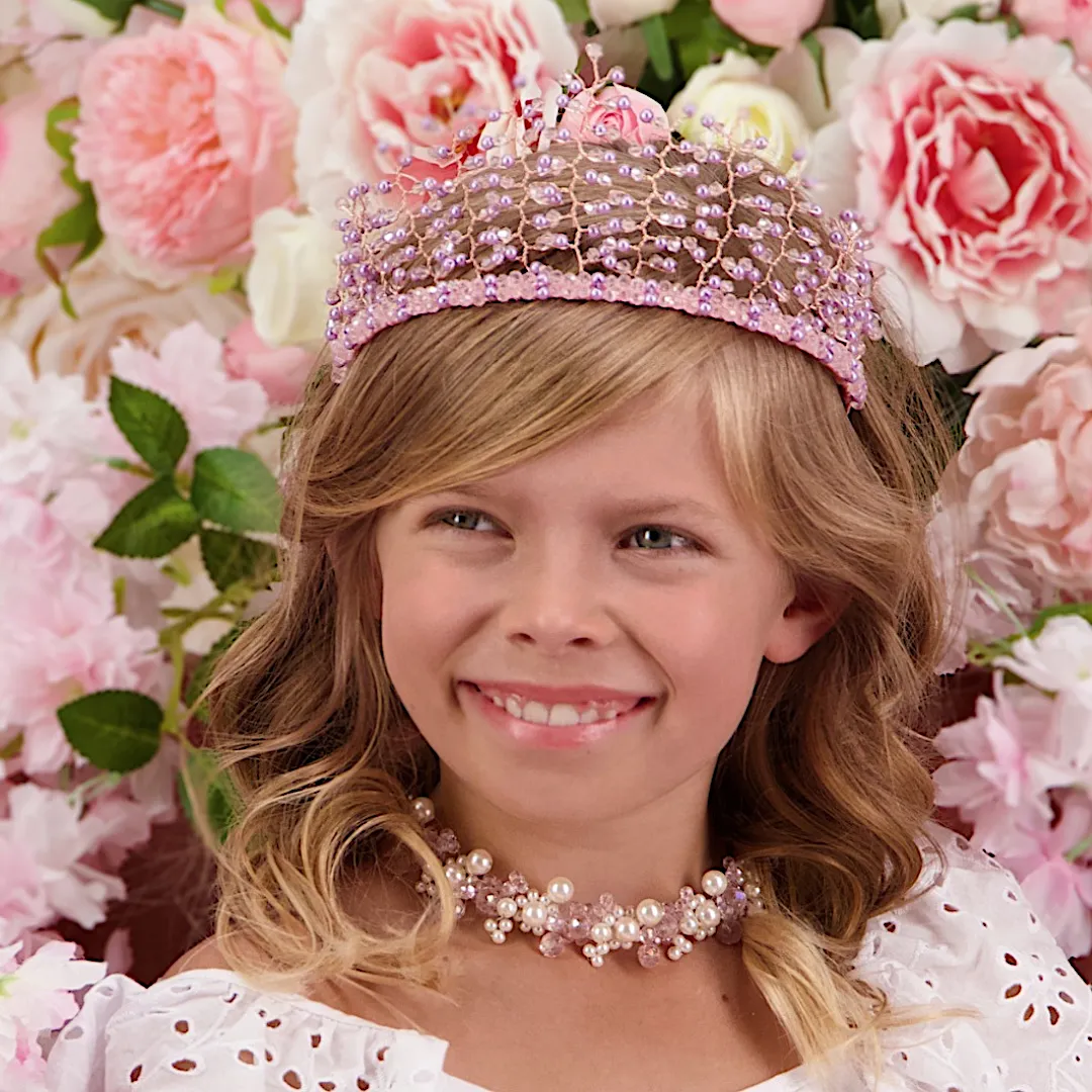 Love & Faith Designer Girls Pearl Crown