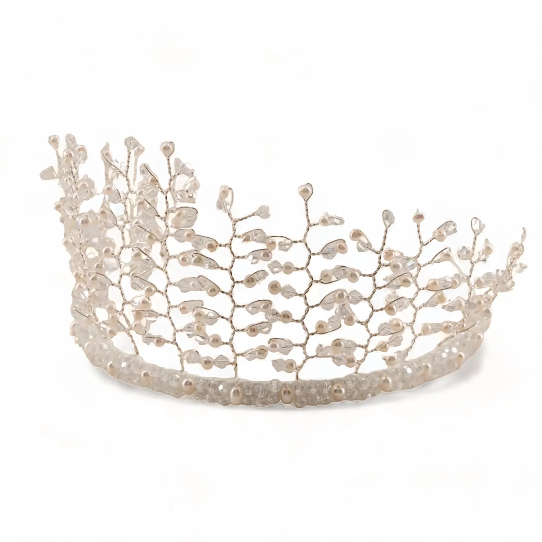 Love & Faith Designer Girls Pearl Crown