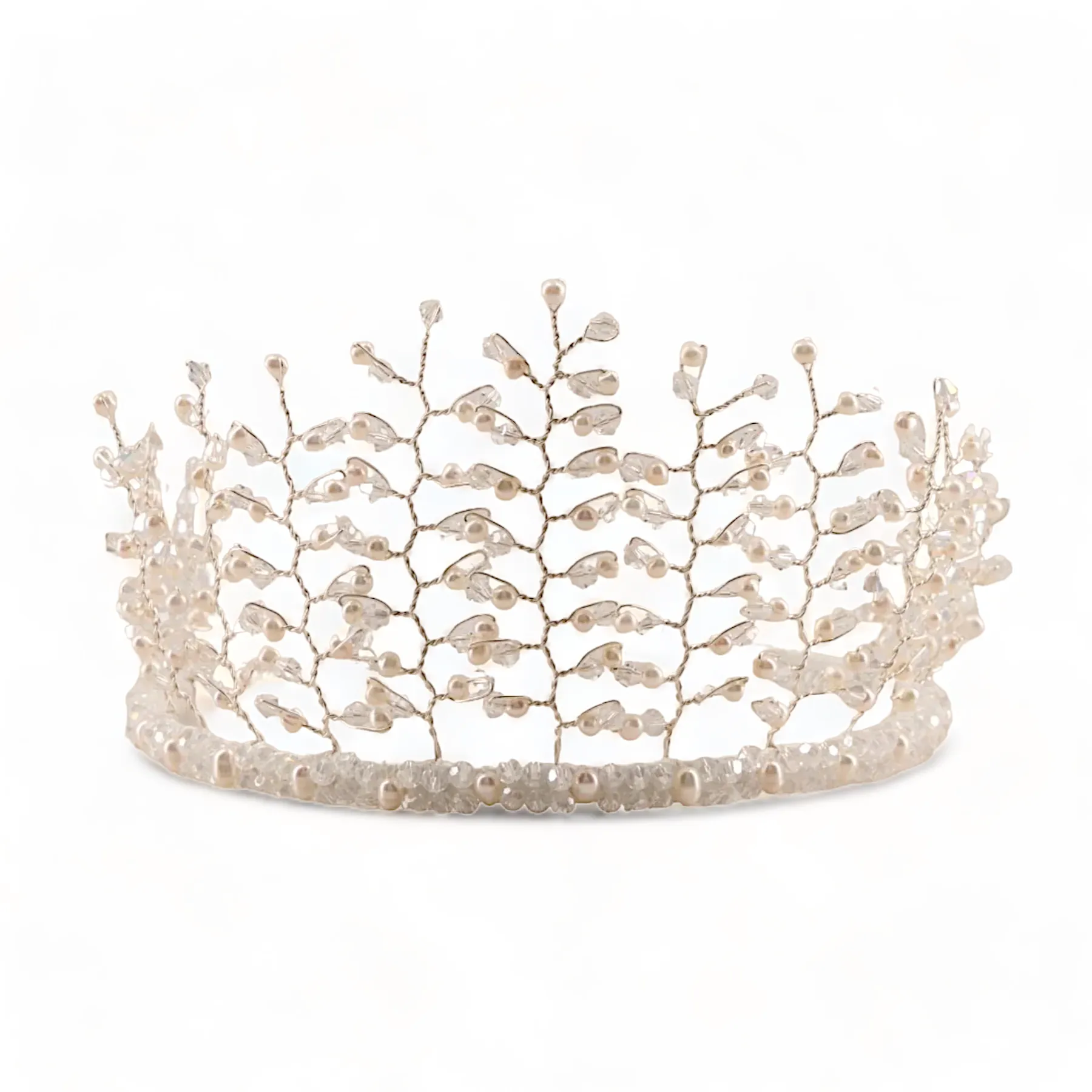 Love & Faith Designer Girls Pearl Crown