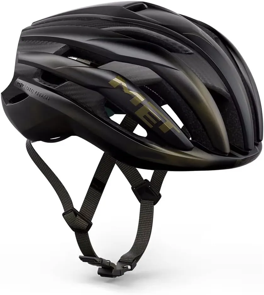 MET Trenta 3K Carbon Performace Road Cycling Helmet Tadej Pogaar Black Edition MIPS AIR
