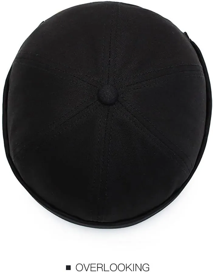 No Brim Skullcap Sailor Cap Adjustable Rolled Cuff Docker Beanie Hat Brimless Caps for Men