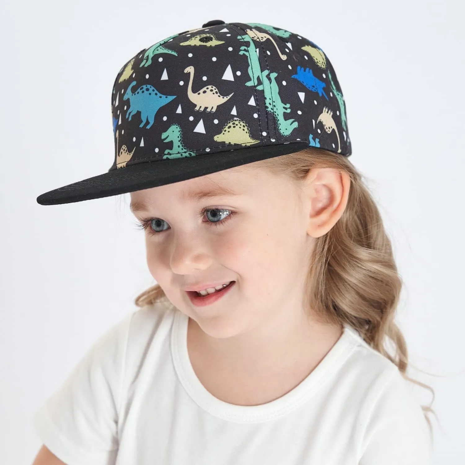 Peecabe Toddler Baseball Hat Novelty Boy Girl Sun Cap Flat Brim Kid Baseball Hats 6M-8Y