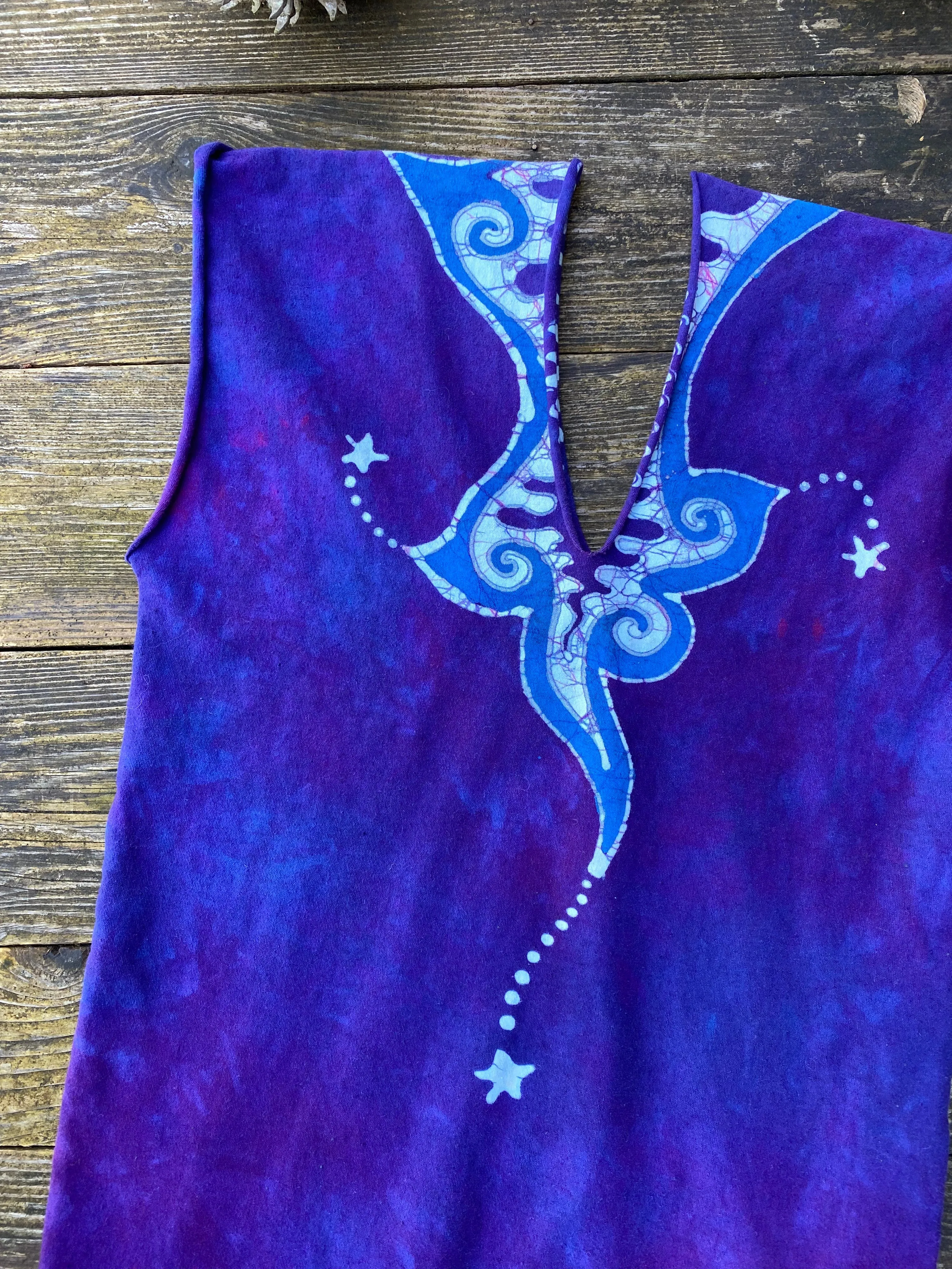 Purple Passion Tribal Stretchy Hemp Tube Dress