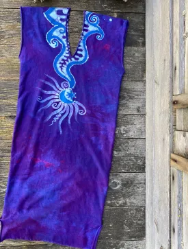 Purple Passion Tribal Stretchy Hemp Tube Dress