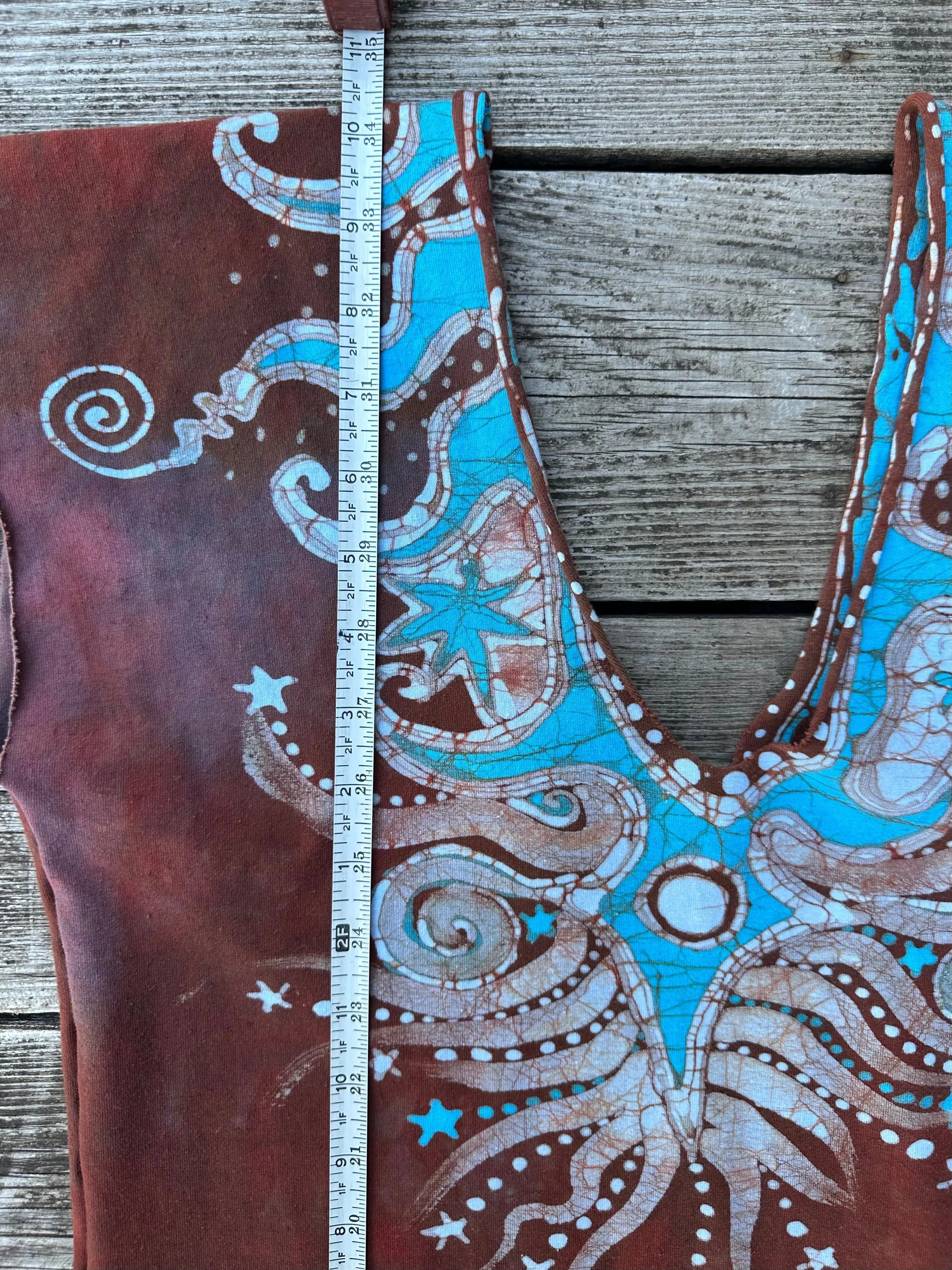 Red Cosmic Tribal Batik Tube Dress