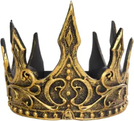 Regal King's Crown,Adjustable Royal Crown Prince Tiara,Medieval King Costume Accessories for Adult