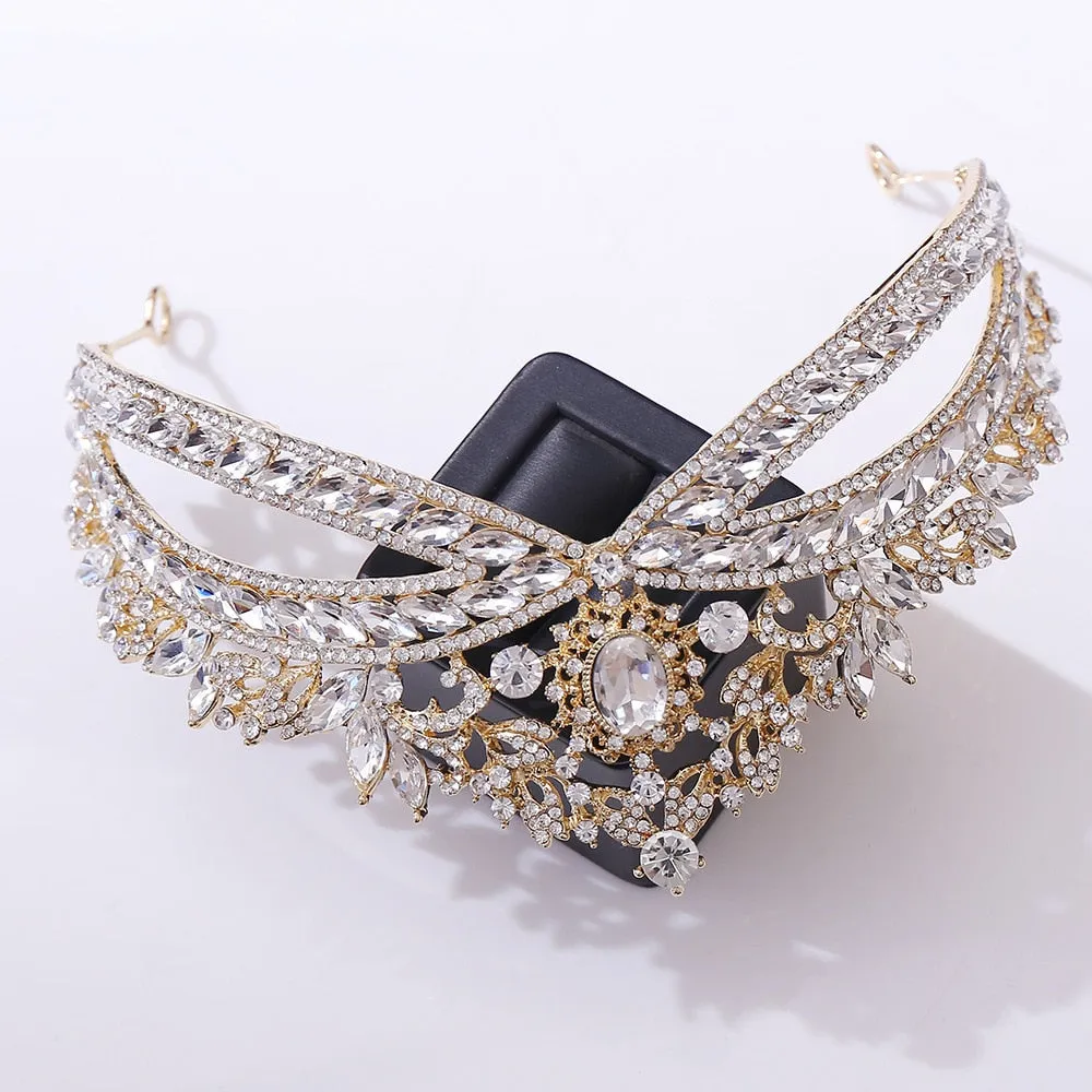 Ribbons Design Retro Crystal Tiara