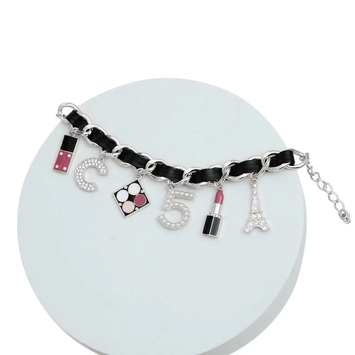 Silver and Black Designer Boutique Bracelet
