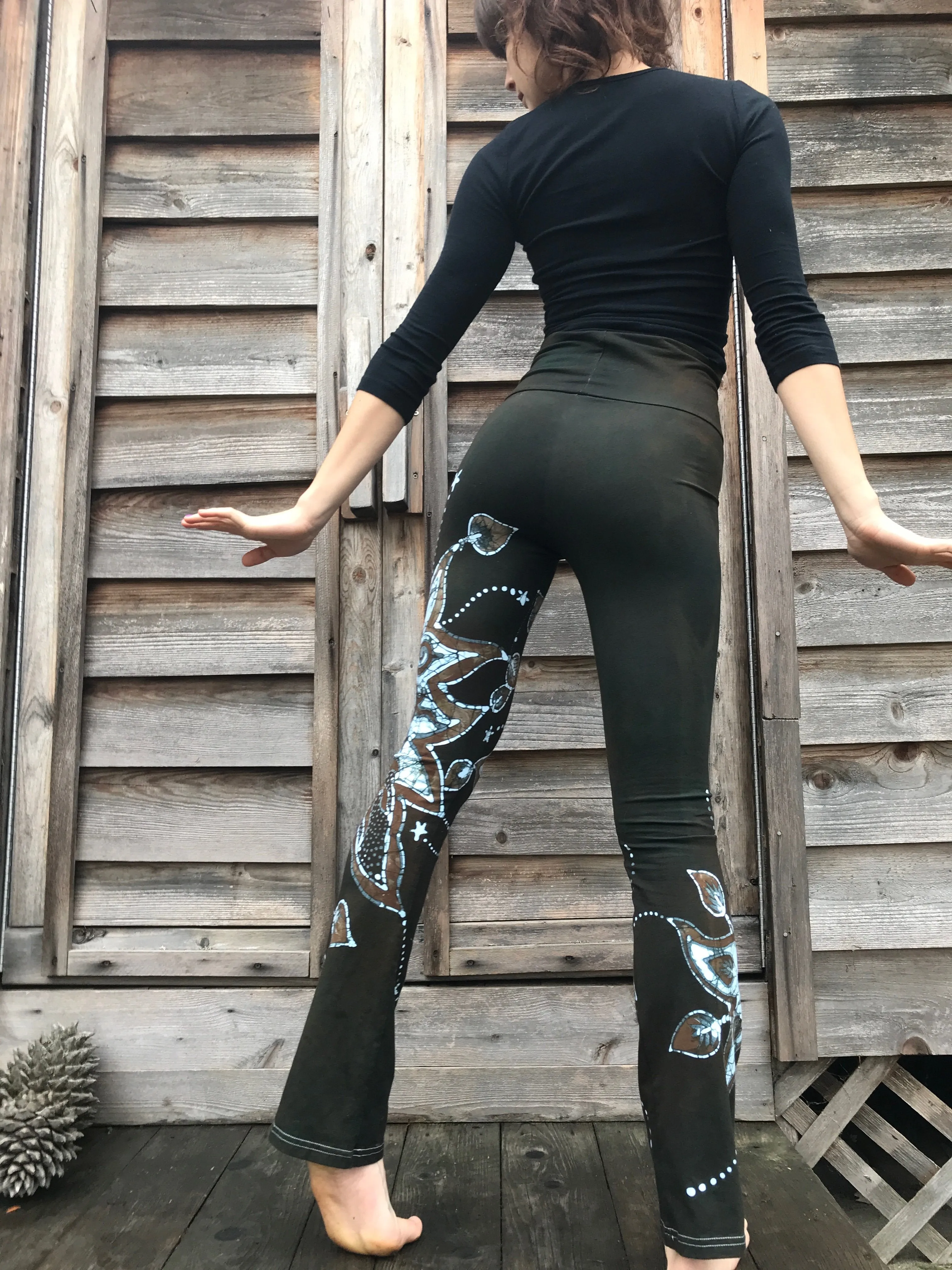 Star Of The Forest Handmade Batikwalla Yoga Pants