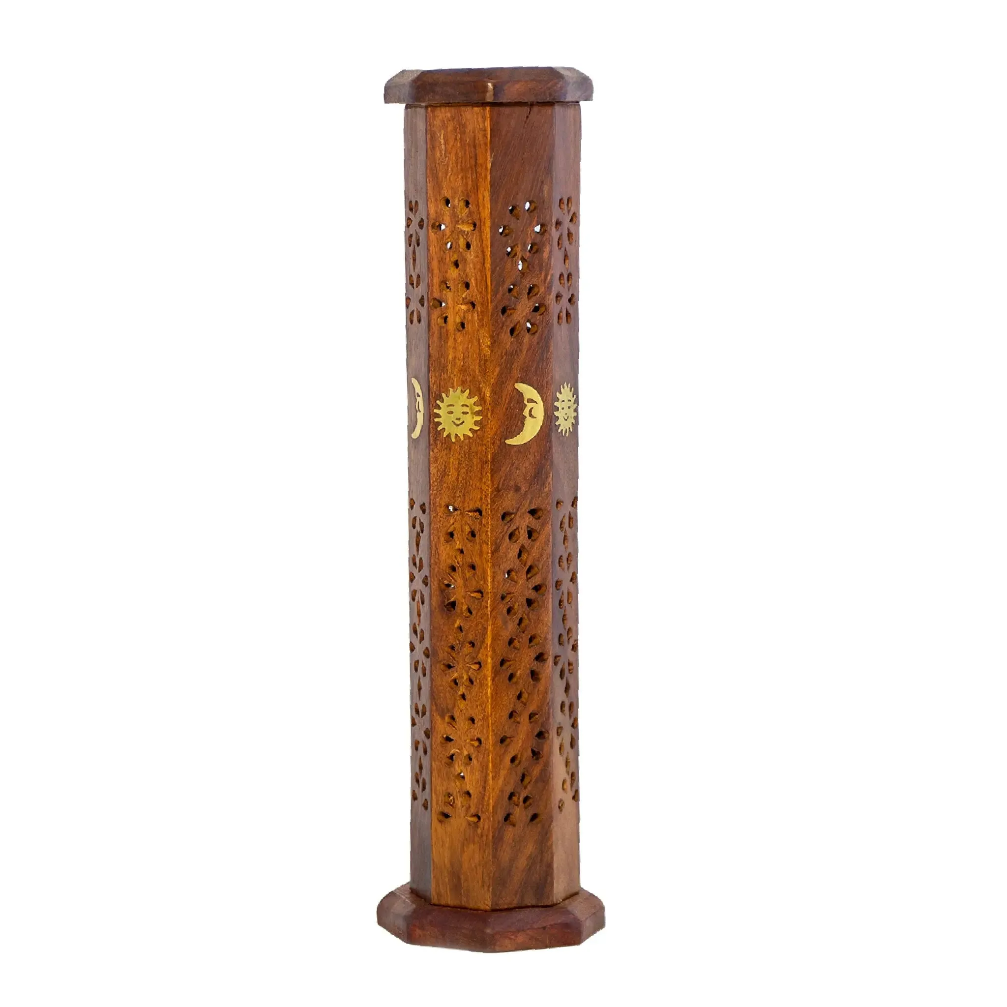 Sun and Moon Vertical Box Incense Burner