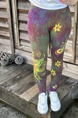 Sunrise Moon and Stars Batik Leggings