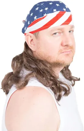 The Freebird Mullet Wig Skull Cap