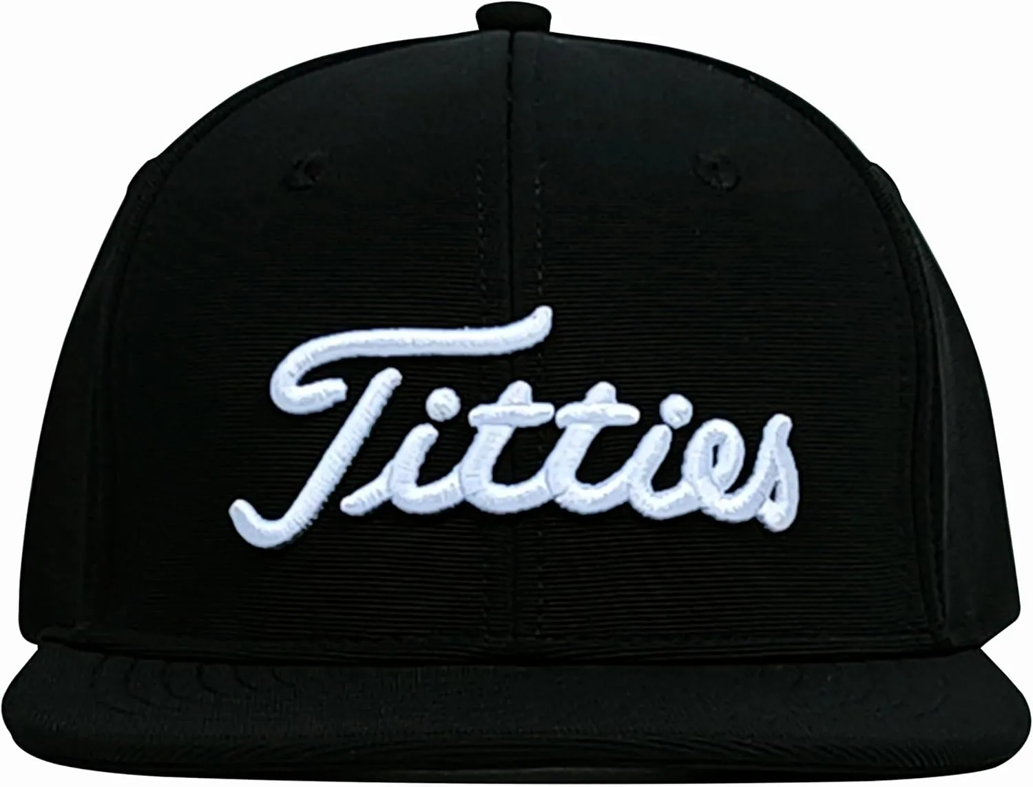 Tittiess Golf Hats Flat Bill for Men Women,Funny Titties Golf Gifts Baseball Cap for Adults Humor