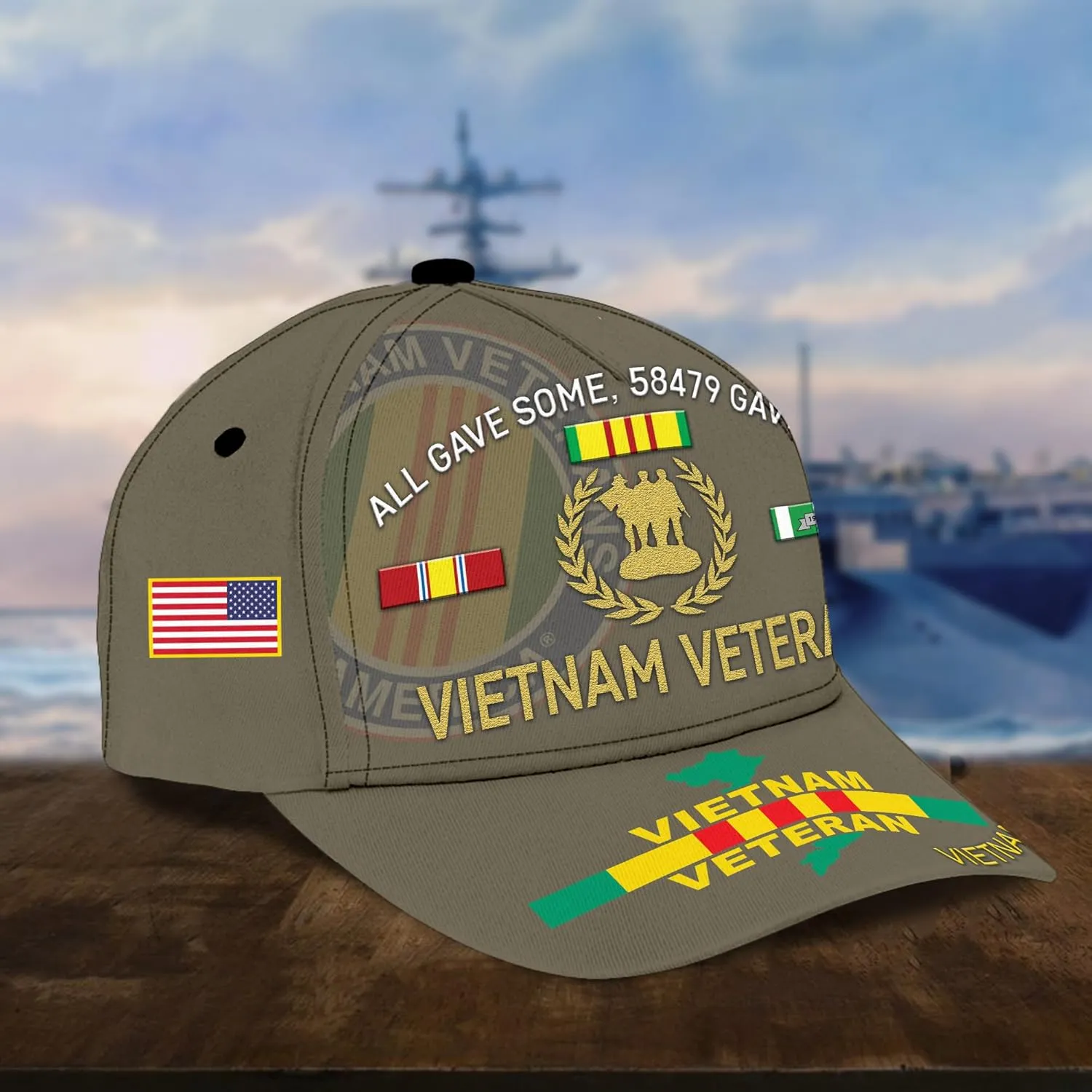 Vietnam Veteran Hats for Men All Gave Some Veterans Cap Proud US Veteran Dad Patriotic Hats Military Cap Gifts Vietnam Vets