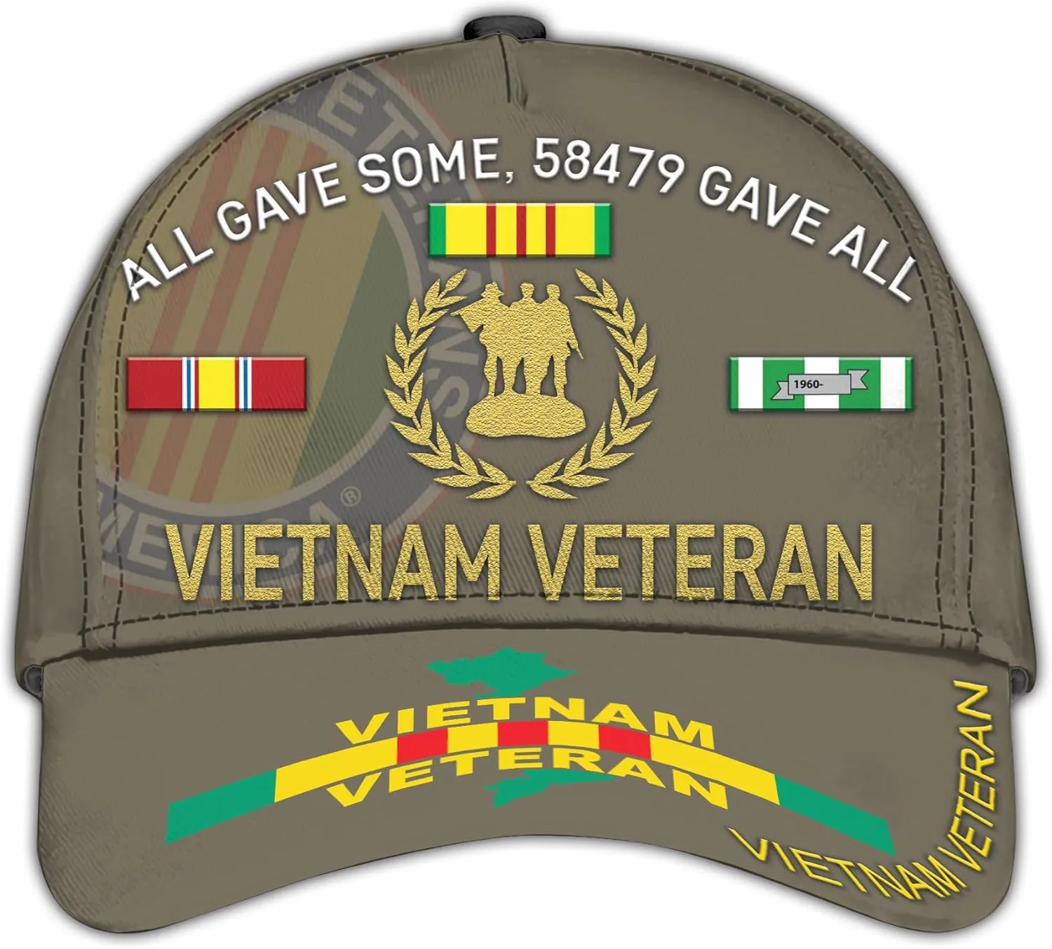 Vietnam Veteran Hats for Men All Gave Some Veterans Cap Proud US Veteran Dad Patriotic Hats Military Cap Gifts Vietnam Vets