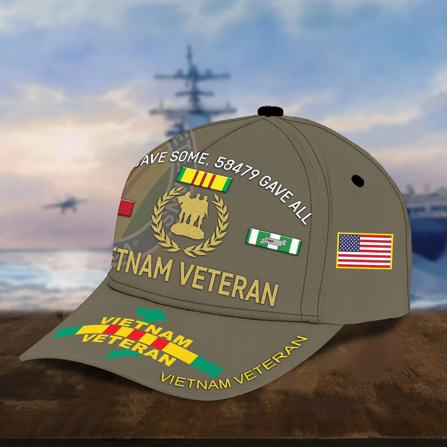 Vietnam Veteran Hats for Men All Gave Some Veterans Cap Proud US Veteran Dad Patriotic Hats Military Cap Gifts Vietnam Vets