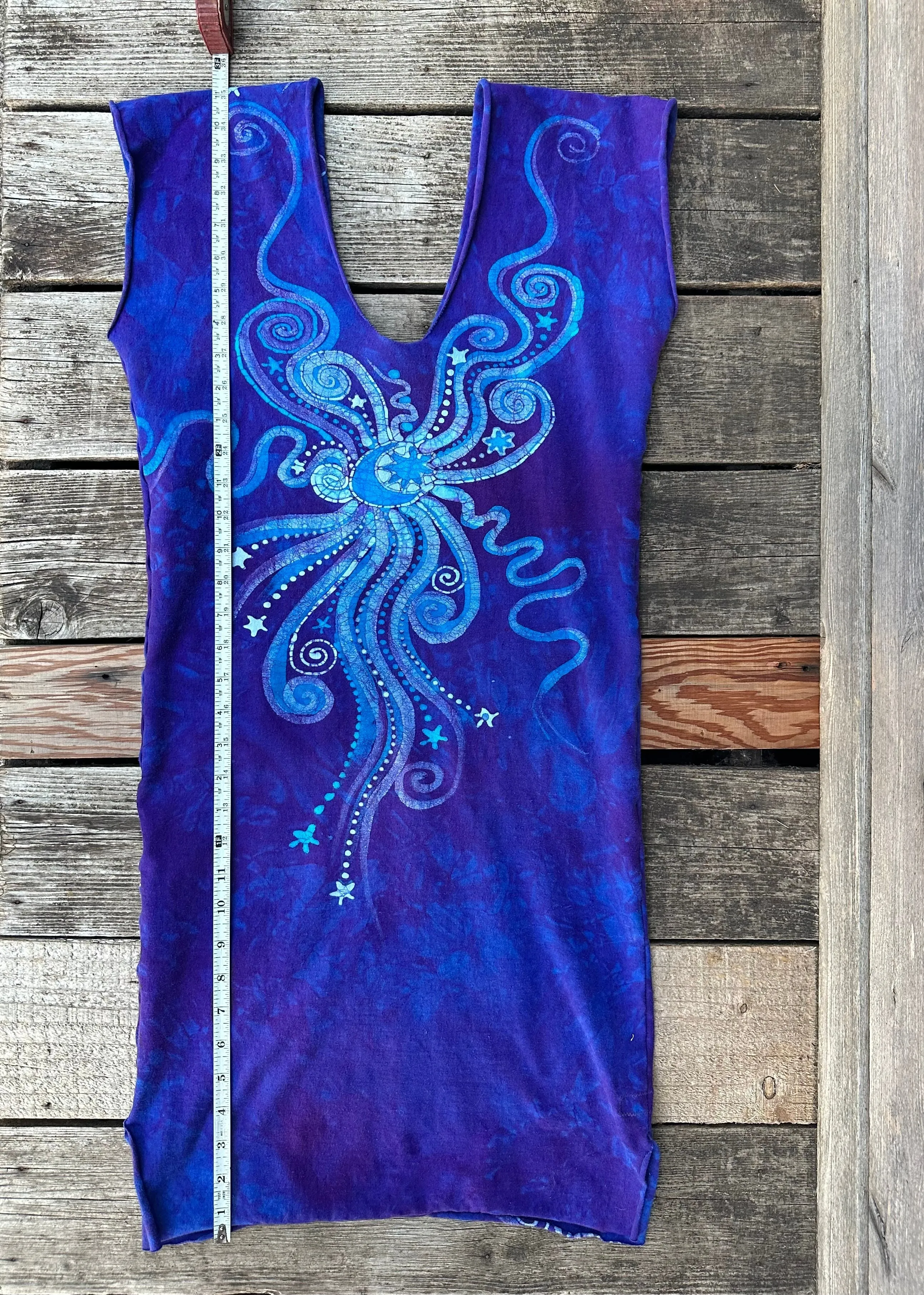 Wisteria Bliss Tribal Stretchy Tube Batik Dress