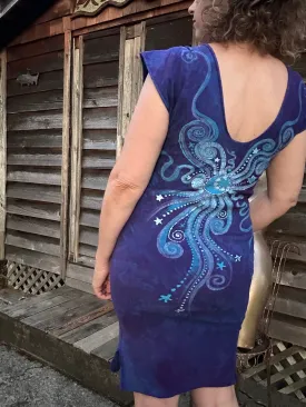 Wisteria Bliss Tribal Stretchy Tube Batik Dress