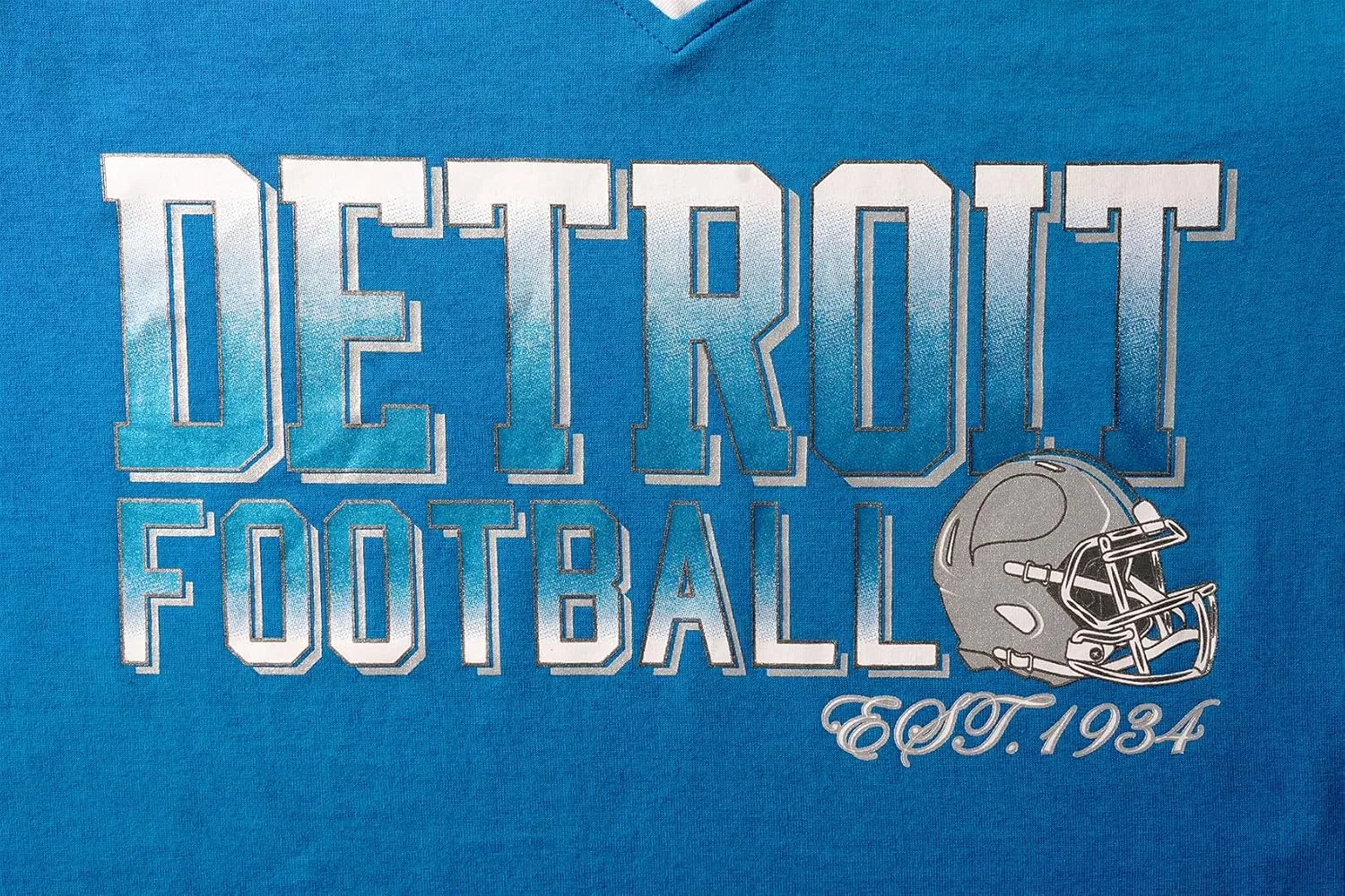 Womens Football Fans Athletic City Raglan T-Shirts - White & Blue